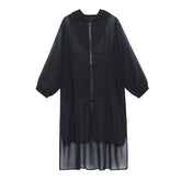 Lightweight Irregular Hooded Loose Casual Shirt